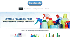 Desktop Screenshot of envasesgarmendia.com